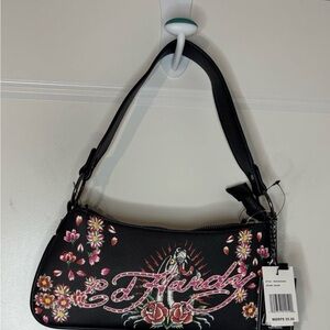 Ed Hardy Screaming Panther Cross Body Shoulder Bag